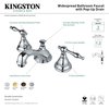 Kingston Brass KS5561NL 8" Widespread Bathroom Faucet, Polished Chrome KS5561NL